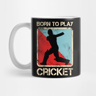 Born to Play Cricket Mug